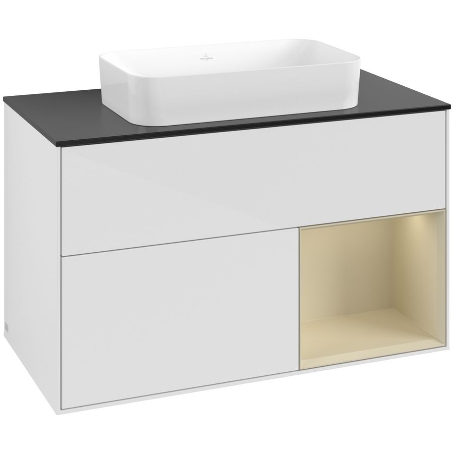 Wastafelonderkast Finion 1000x603x501mm G.White.L F662HJGF
