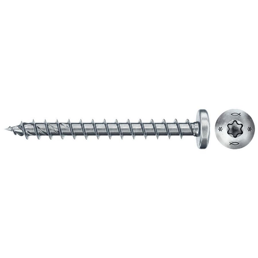 Spaanplaatschroef PowerFast 4,5x30mm TX bolkop VD verzinkt VVE=200