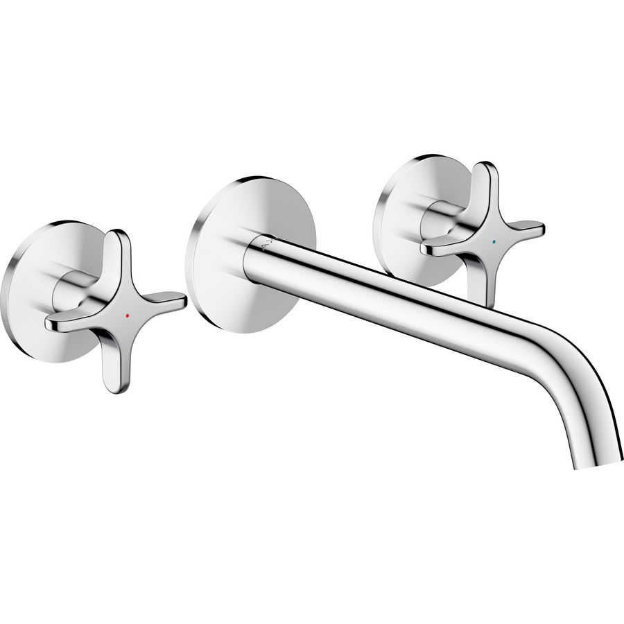 Inbouw badkraan wandmontage 3-gats AXOR One chroom