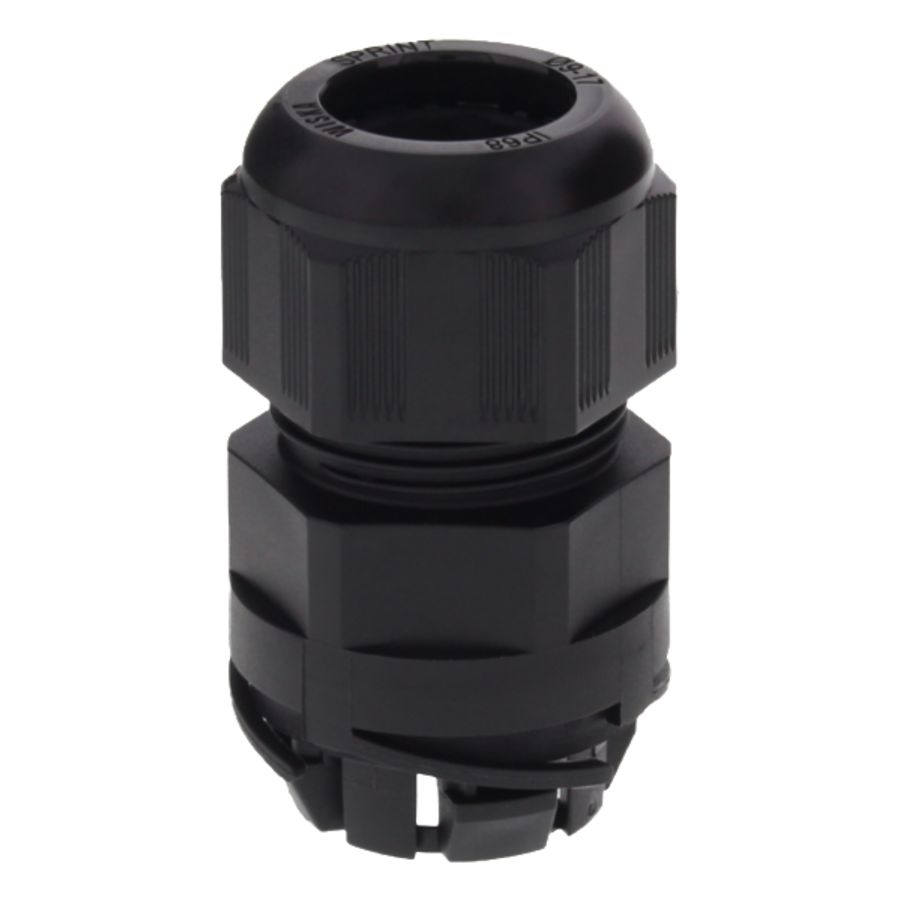 Push-in kabelwtl polyamide IP68 M25 drl 9-17mm zwart VVE=25