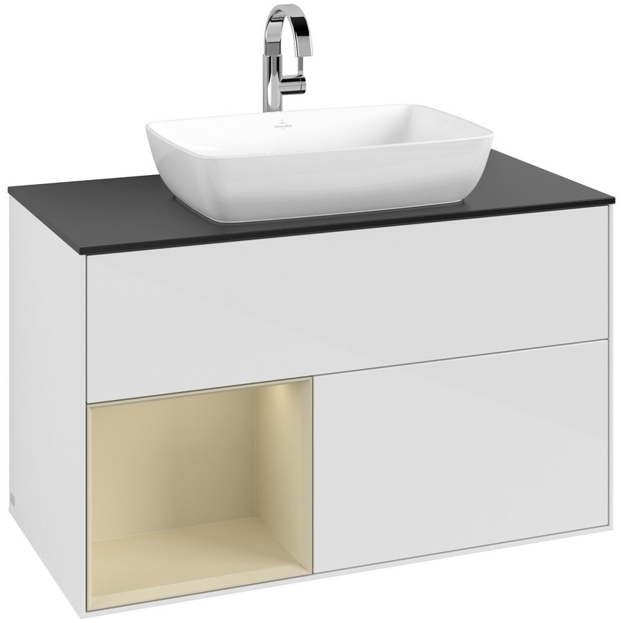 Wastafelonderkast Finion 1000x603x501mm G.White.L F772HJGF
