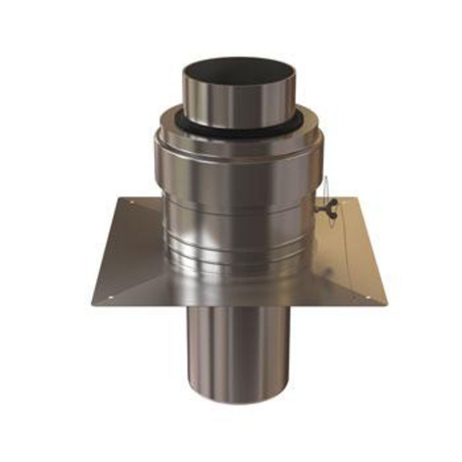Schoorsteenafdekking Rolux cascade + uitmonding 160mm