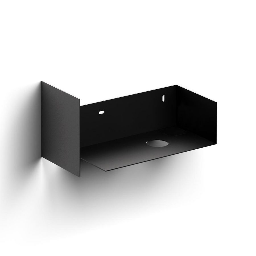 Open kast met handdoekhouder tbv Flush 3 rechts zwart gepoe