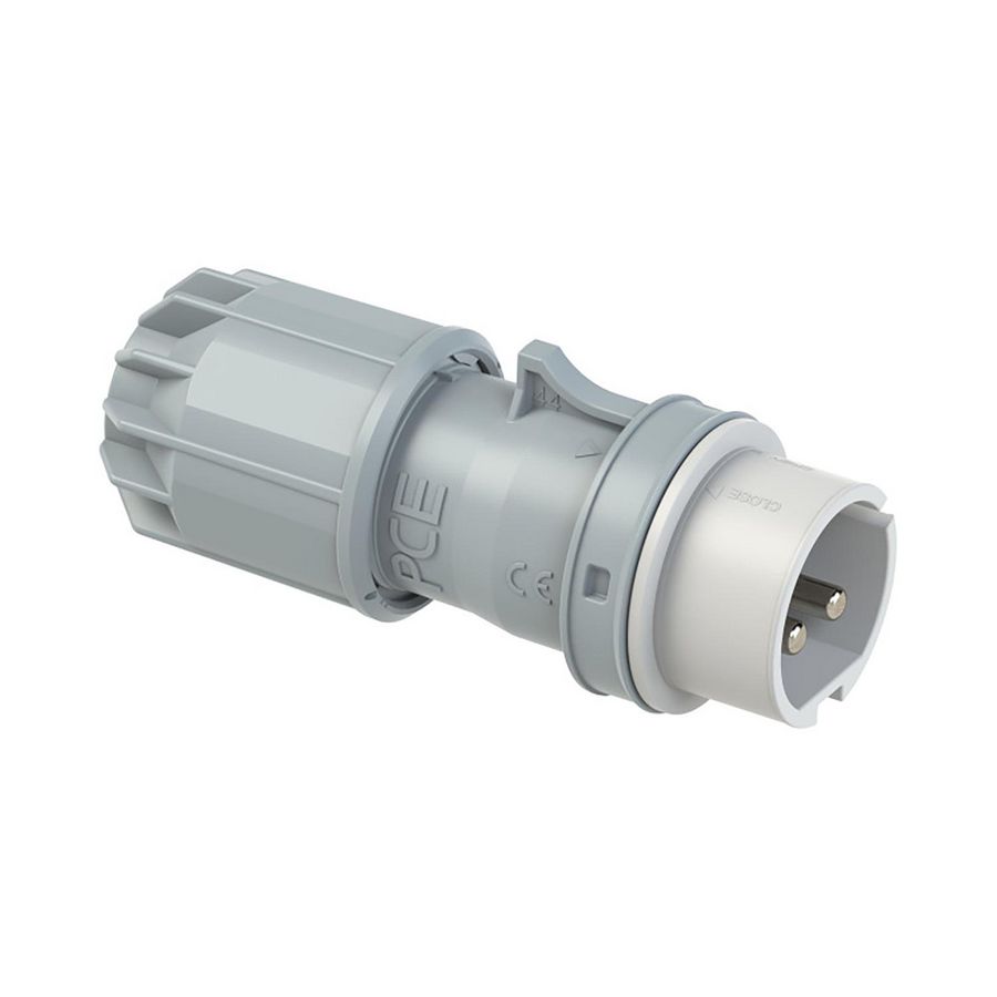 CEE-stekker / contactstop 16A 2p 24/42V DC 10h wit IP44 Twist VVE=10
