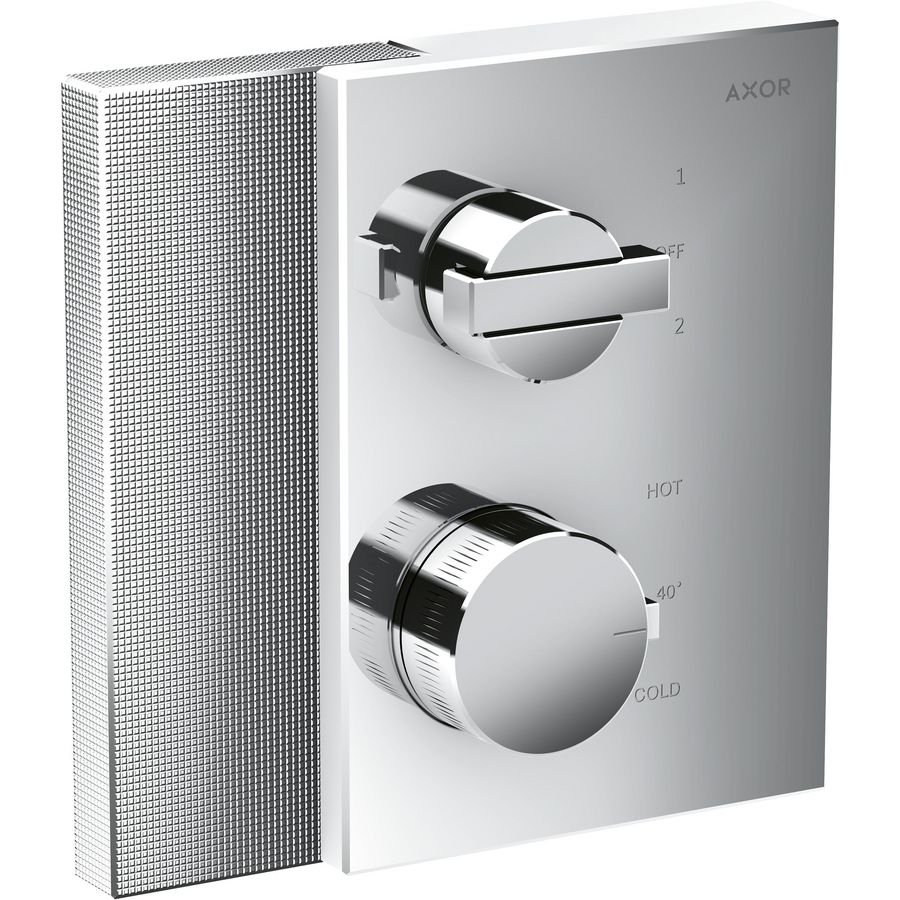 AXOR Edge inb therm+stop-+omstelkraan Diamond Cut chroom