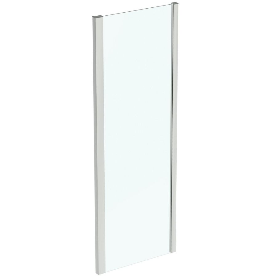 Douche zijwand I.LIFE 75cm omkeerbaar ideal clean zilver excl. muursteunen