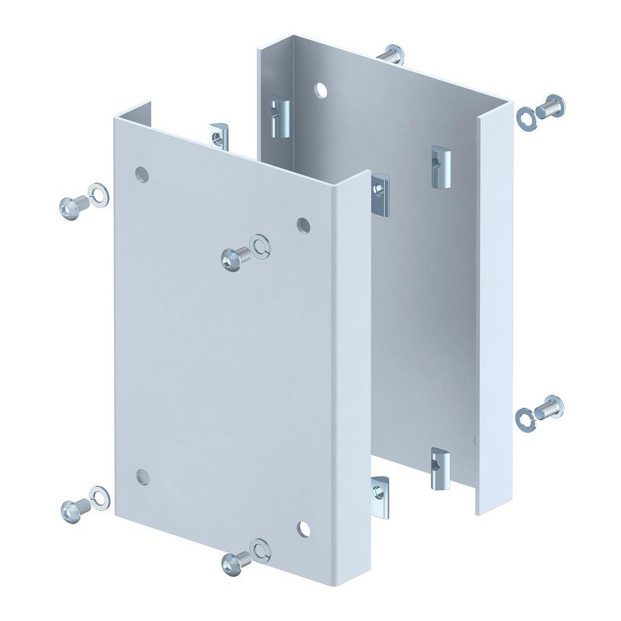 Bots bescherming industriezuil 250x166x33mm staal wit alu