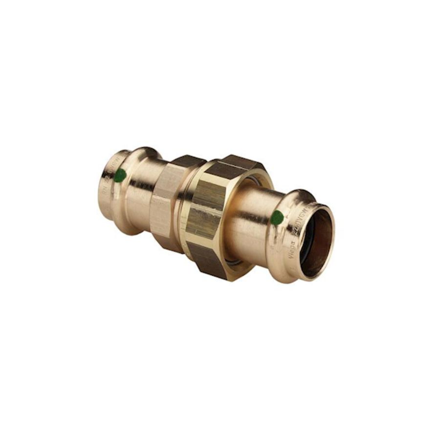 3-del. koppeling vlakd. Sanpress brons 12x12mm VVE=5