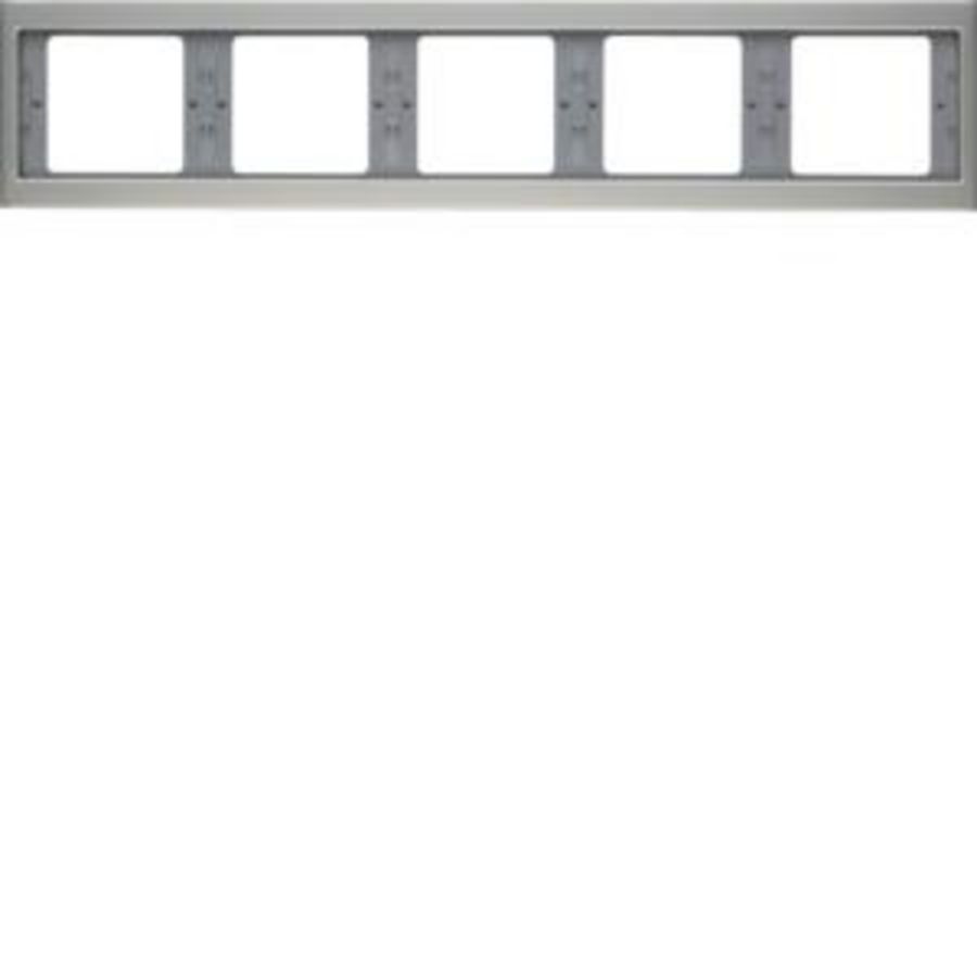 Afdekraam 5-v hor. berker K.5 edelstaal