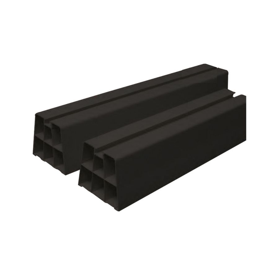 Doos a 2st. Opstelbalken Kunststof 1000x90x80 zwart