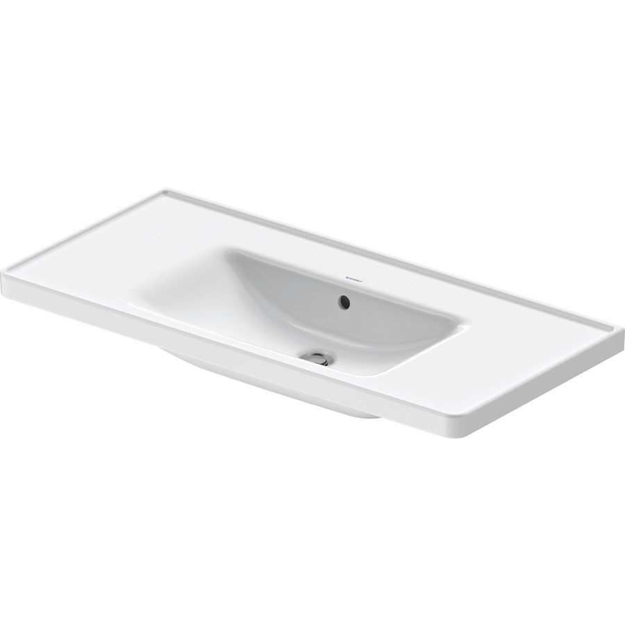 D-NEO #236710 wastafel 1005mm wit zonder kraangat met overloop