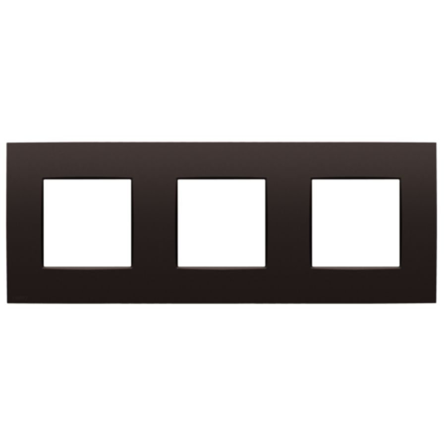 Drievoudige afdekplaat 71 mm centerafstand Niko Intense dark