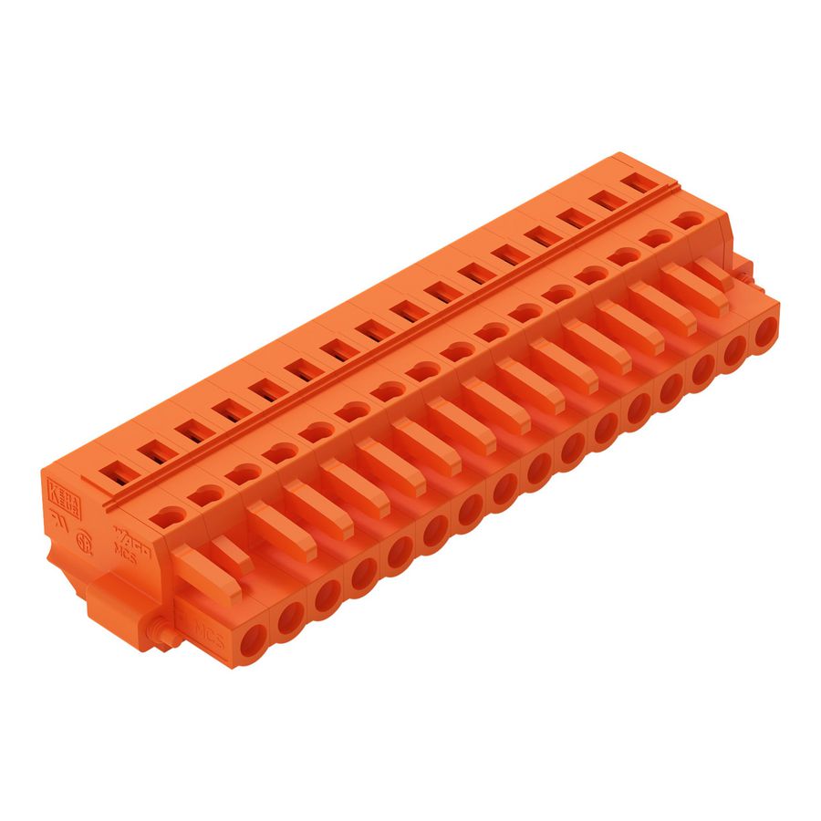 1-draads FE steker 2,5 mm² oranje 231-316/107-000 VVE=25