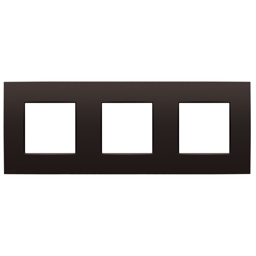Drievoudige afdekplaat 71 mm centerafstand Niko Intense dark