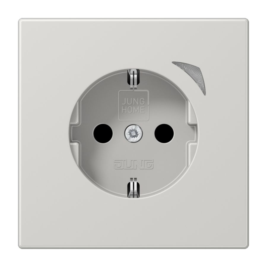 Wandcontactdoos LS990 lichtgrijs Saf.+ HOME