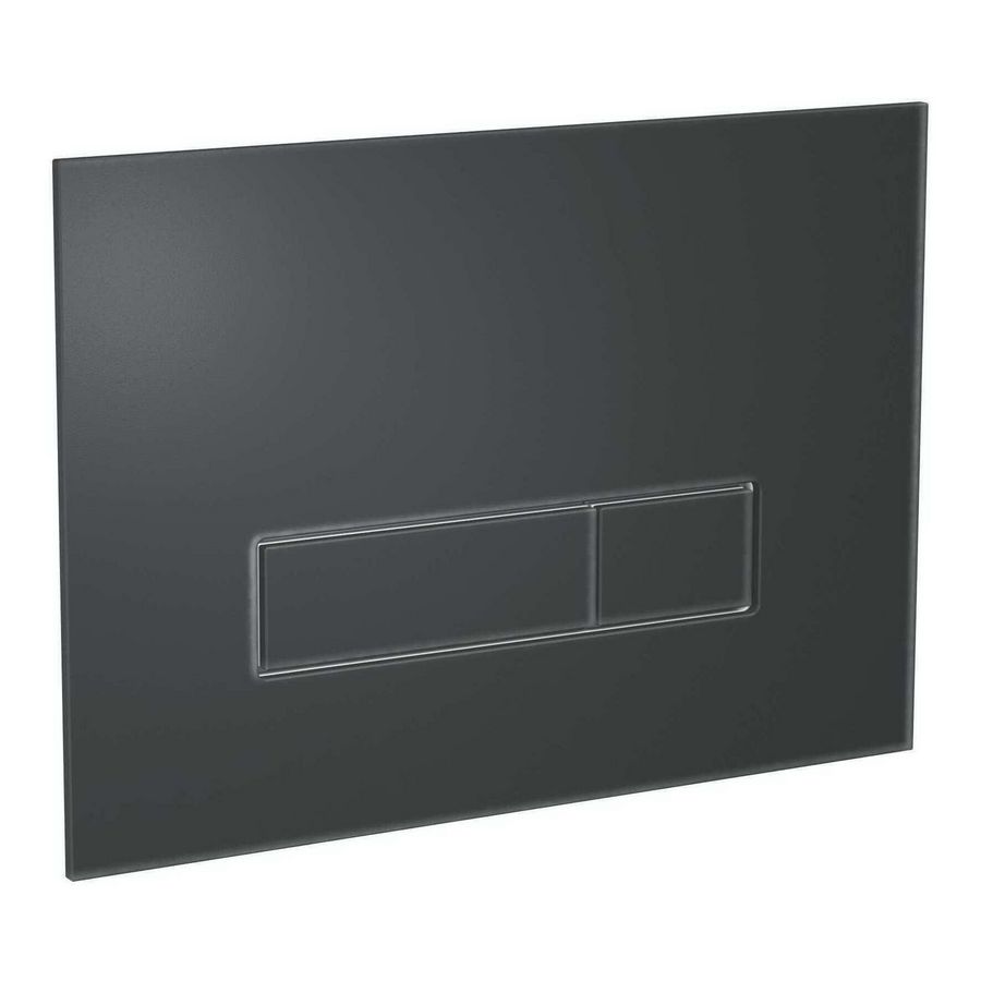 Bedieningsplaat Orbit EC 2-toets Glaslaminaat Piano matt