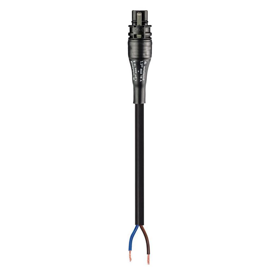 Aansluitsnoer RST20I2 male 1,5mm² 100cm rubber 60°C VVE=50