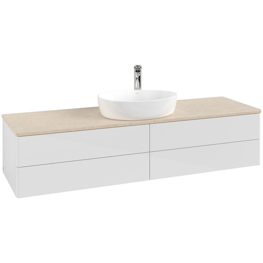 Wastafelonderkast Antao 1600x360x500mm G.White.L K25053GF