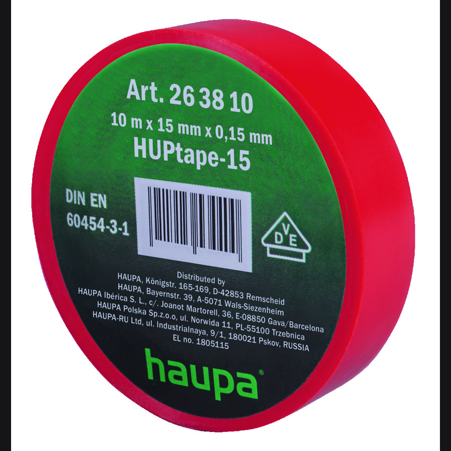 Elektro-isolatietape 25 mm x 20 m rood VVE=6