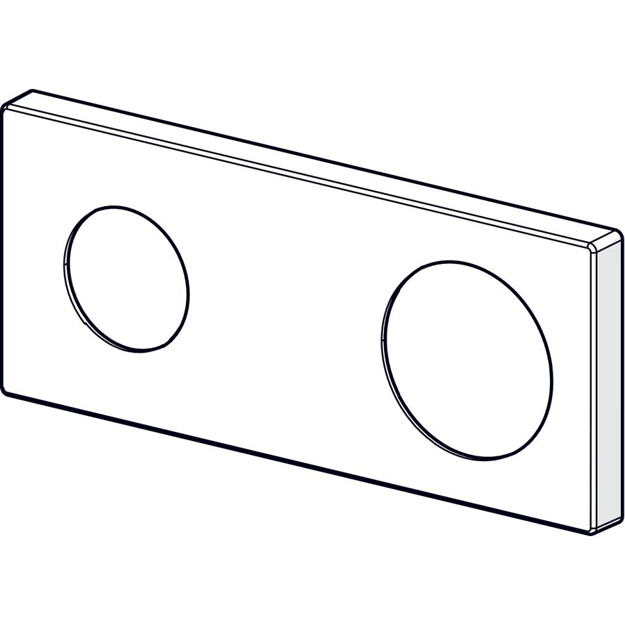 Rozet chroom 175x 75mm 59913868