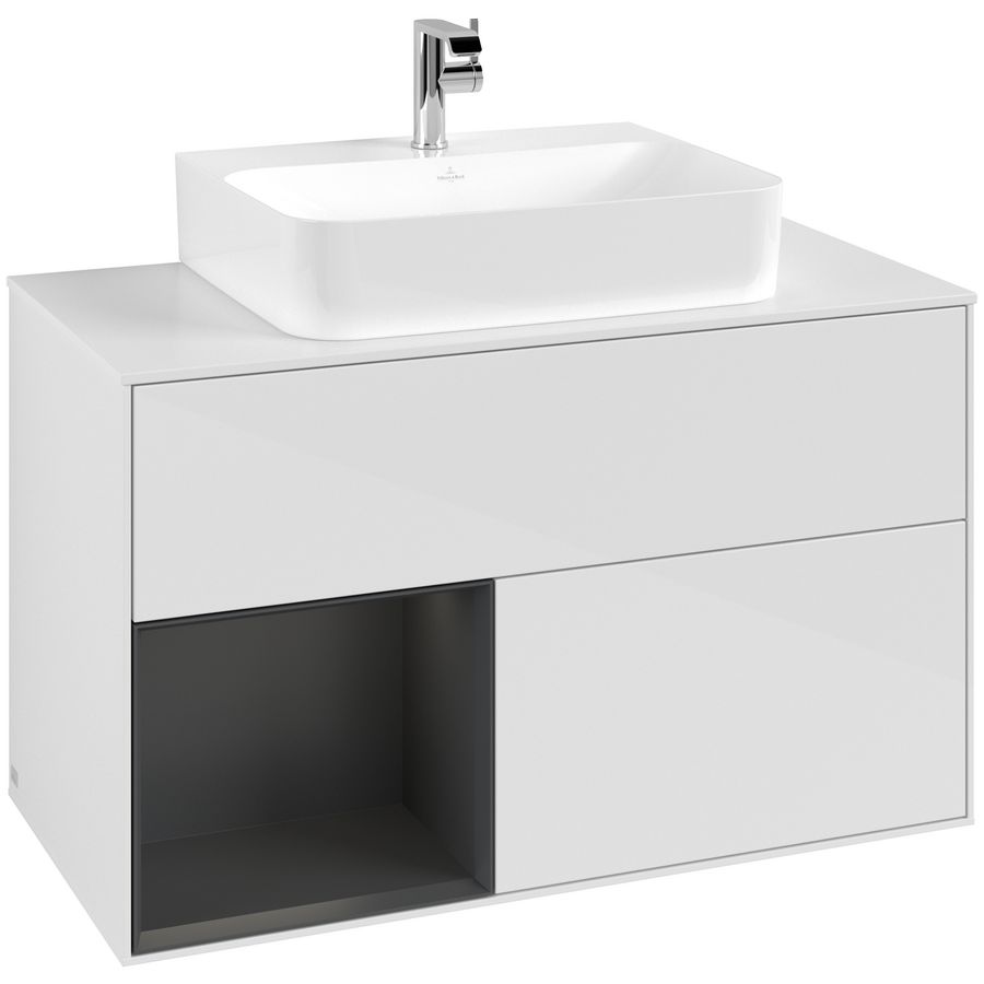 Wastafelonderkast Finion 1000x603x501mm G.White.L G111HJGF