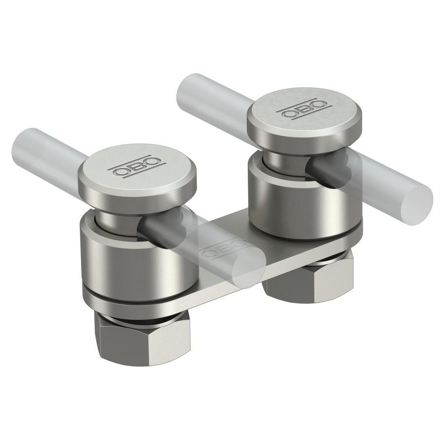 Verbindingsklem twee ronde geleiders 8-10mm rvs A VVE=10