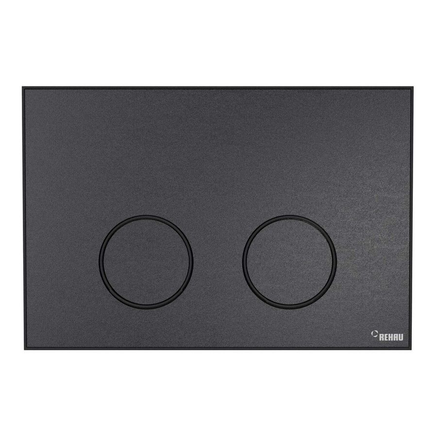 Frame Bedieningsplaat MEPA 2-toets zwart-matzwart