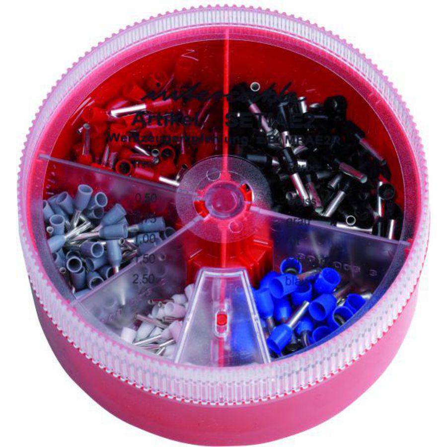 Strooidoos met geisoleerde adereindhulzen 0,5-2,5mm²