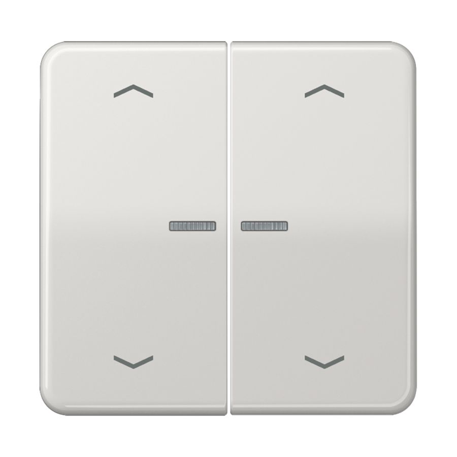 Stuurafdekking CD 2voudig lichtgrijs pijl HOME