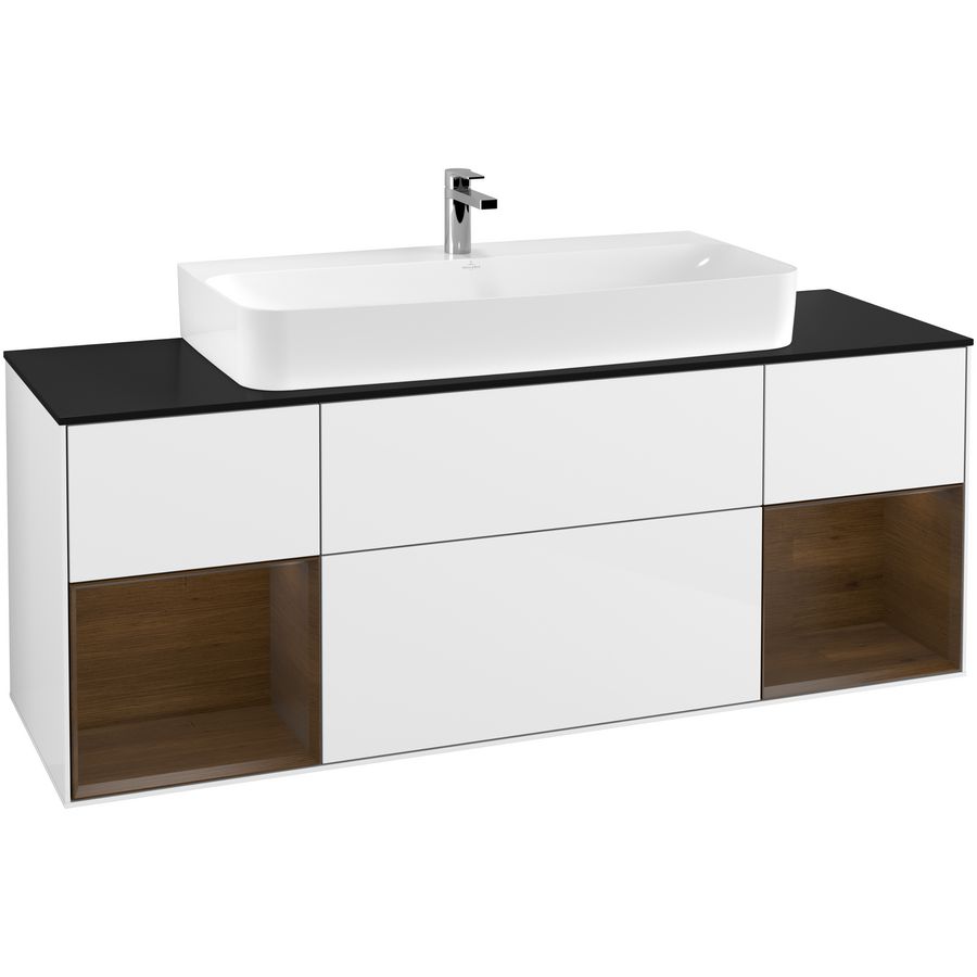 Wastafelonderkast Finion 1600x603x501mm G.White.L F212GNGF