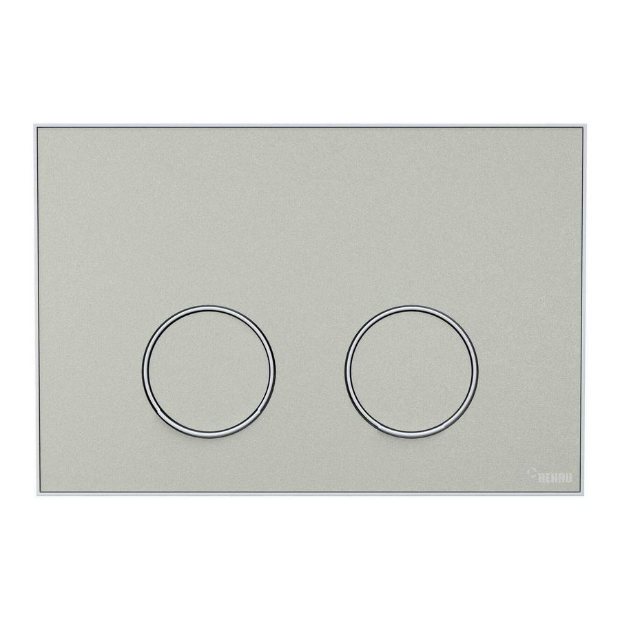 Frame Bedieningsplaat MEPA 2-toets warmgrijs-matwit