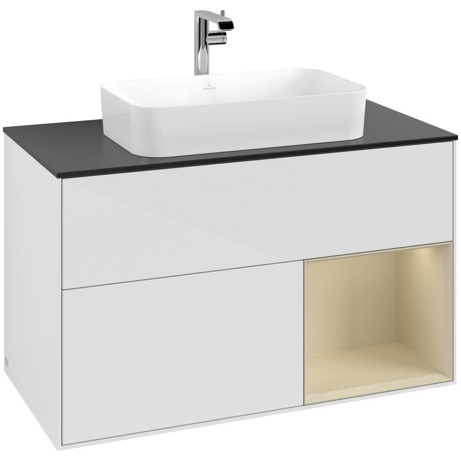 Wastafelonderkast Finion 1000x603x501mm G.White.L G252HJGF