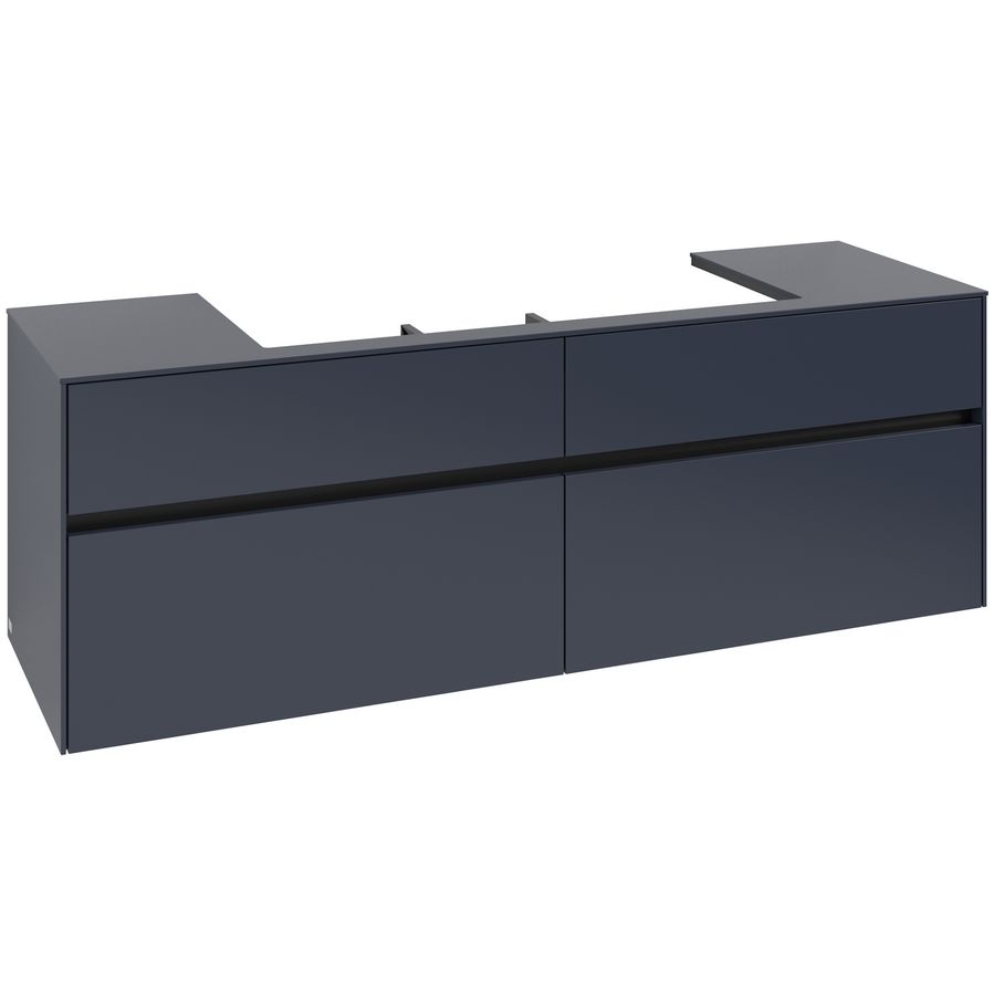 Wastafelonderkast Collaro 1600x548x500mm Marine Blue C031B0VQ