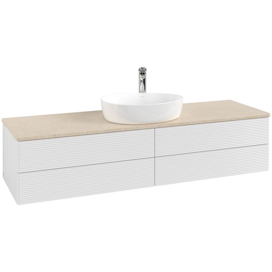 Wastafelonderkast Antao 1600x360x500mm G.White.L K25153GF