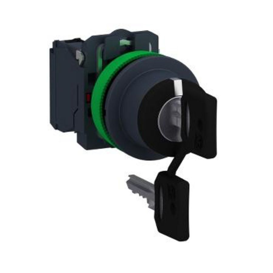 Key switch selector Flush moun plastic black 30 key ngr.455
