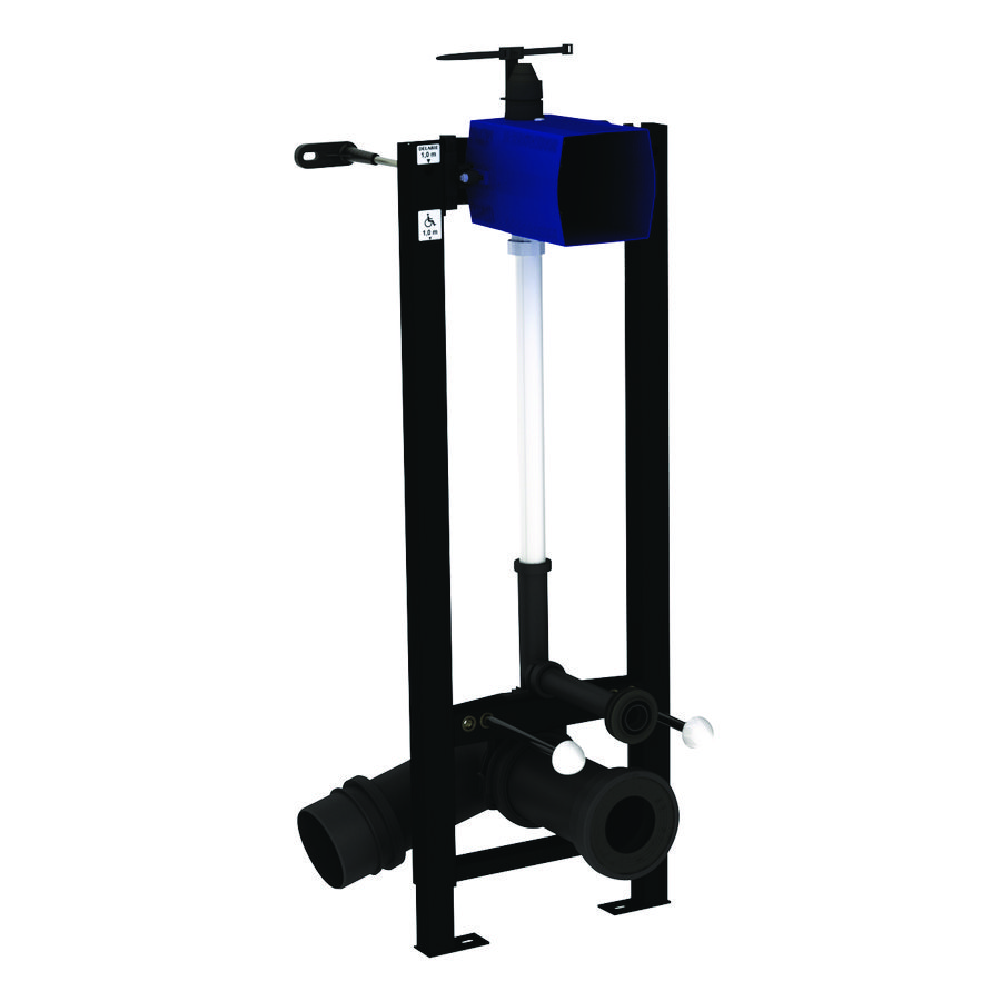 Voorwandsysteem WC zelfsluitend elek batt.D110 muur set1/2