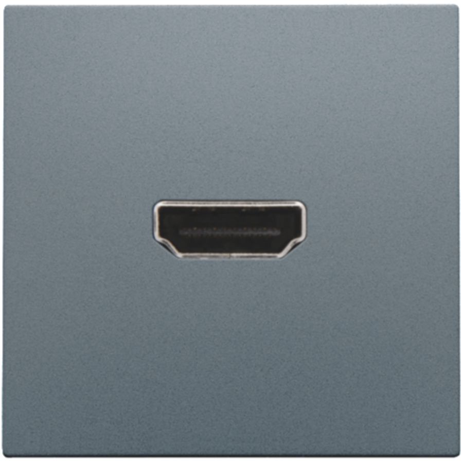 Afwerkingsset met HDMI-naar-HDMI-aansl. blue grey coated