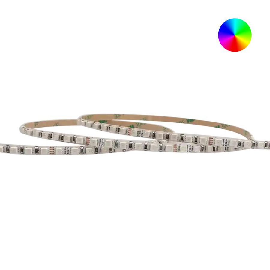 LED strip 24V 120LED/mtr. 2835 5mm IP20 RGB L=5mtr.