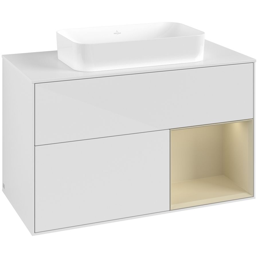 Wastafelonderkast Finion 1000x603x501mm G.White.L G661HJGF