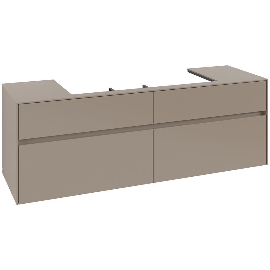 Wastafelonderkast Collaro 1600x548x500mm Taupe C031B0VM