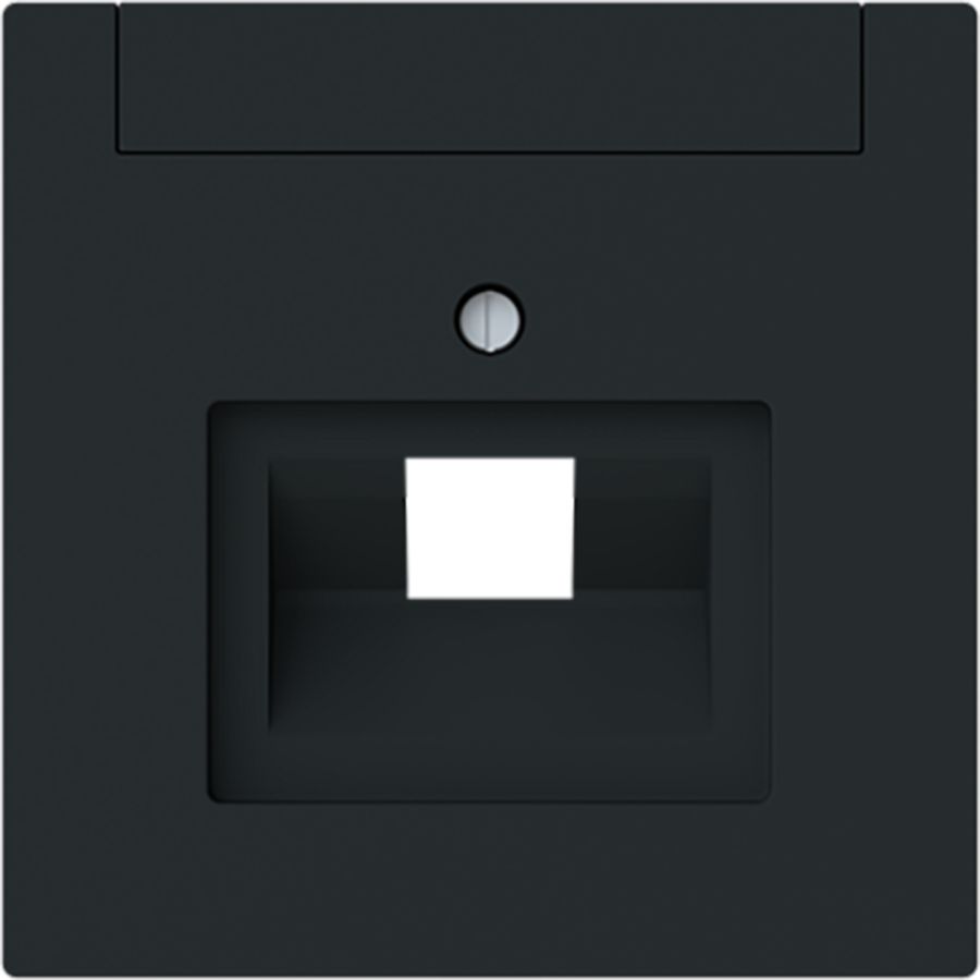 Centraalplaat voor datadoos 1 x RJ45 art-matzwart