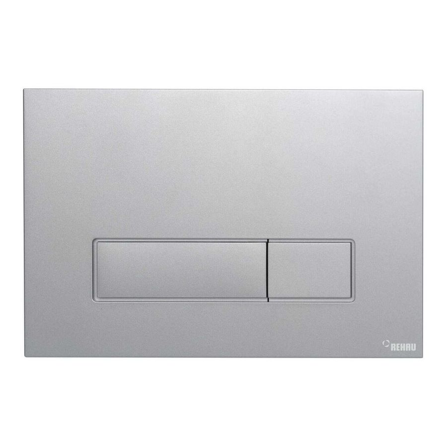 WC-Bedieningsplaat MEPA Orbit 2-toets chroom mat