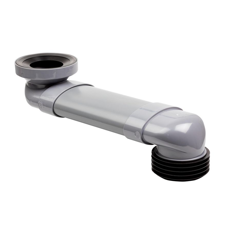 Sprongbocht / closetafvoerbocht 170-345mm PVC
