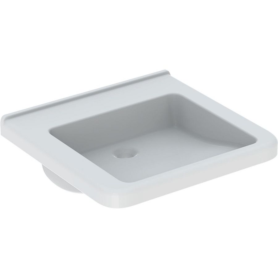 300 Comfort Square rolstoelwastafel 55cm zonder kraangat zonder overloop wit Keratect