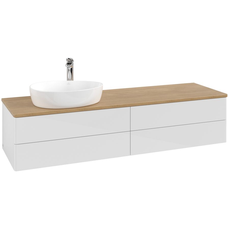 Wastafelonderkast Antao 1600x360x500mm G.White.L K26051GF