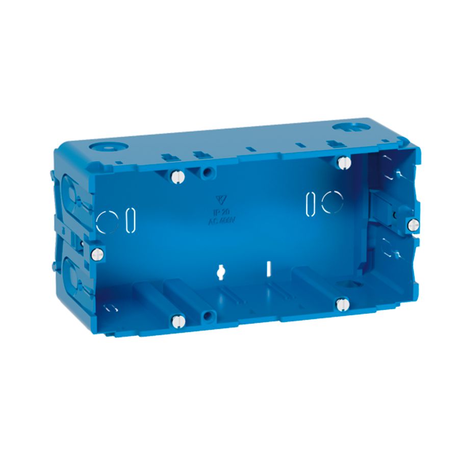 Montagedoos wandgoot GGK inbouwd. GED 50 2-v bodemb. BR/A/FB