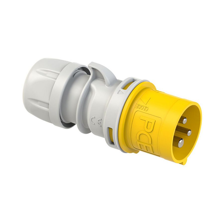 CEE-stekker / contactstop 32A 3p 110V 4h geel IP44 Shark VVE=10
