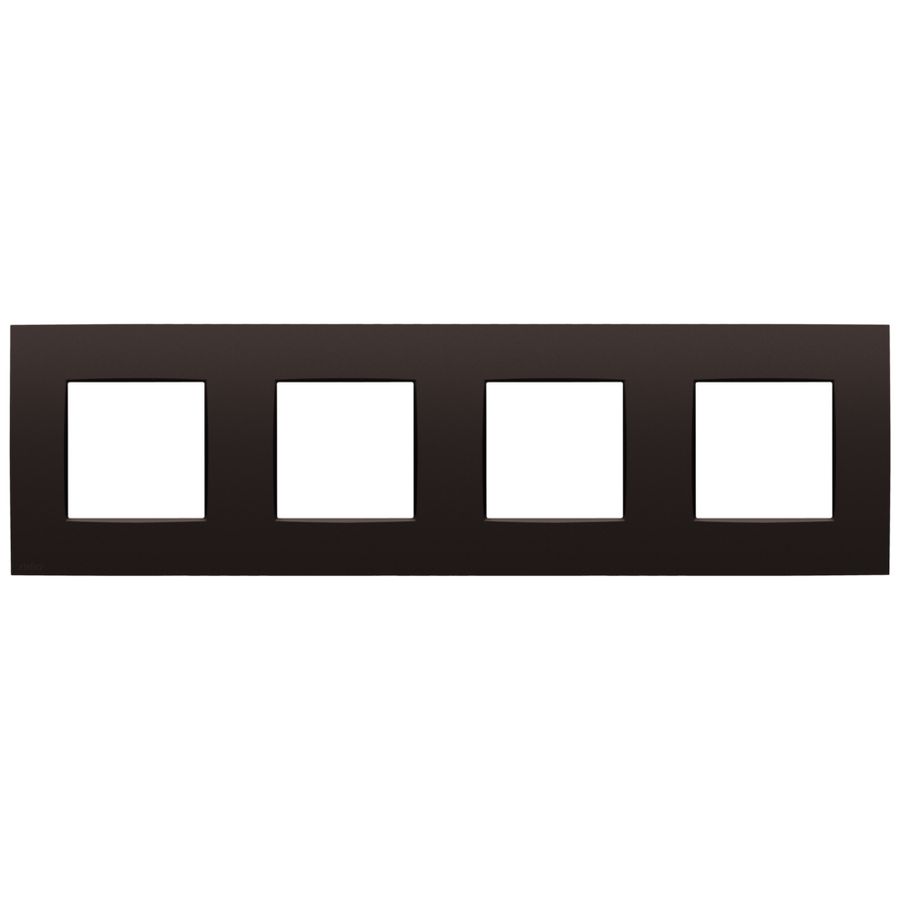 Viervoudige afdekplaat 71 mm centerafstand Niko Intense dark