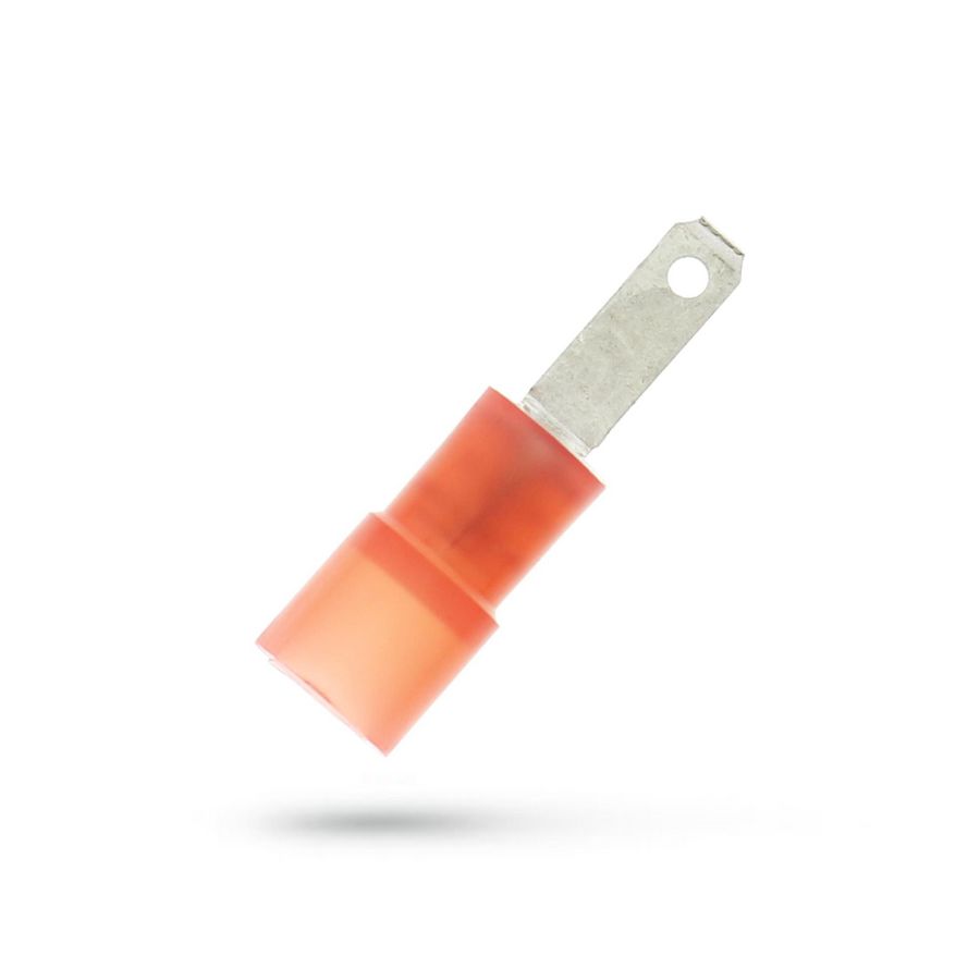 Kist a 100st. geisoleerde vlaksteker 2,8x0,5mm 0,5-1,5mm² Nylon