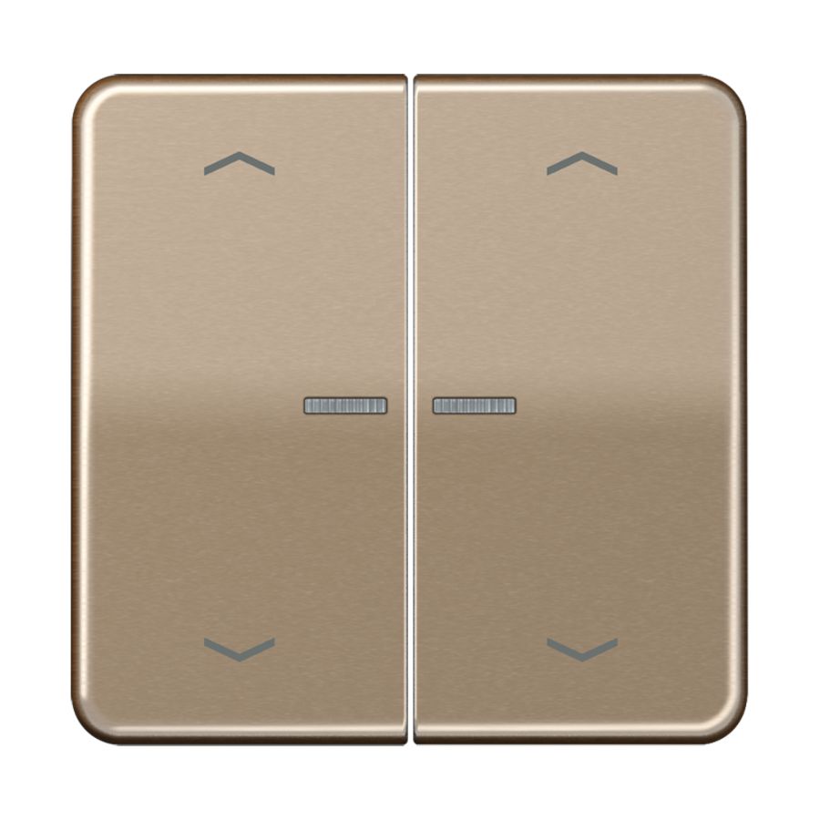 Stuurafdekking CD 2voudig goudbrons pijl HOME